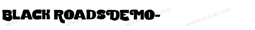Black RoadsDEMO字体转换